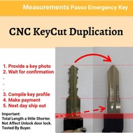 Passo Emergency Key Cut copy duplicate cnc machine accuracy 99.9%