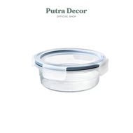 SWITZERLAND Food container with lid, round plastic, 450 ML