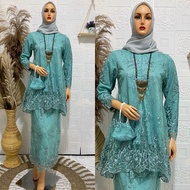 RR Setelan Kebaya Brukat//Kebaya Tulle Bordir//Set Rok Kebaya Brokat Busui//Kebaya Modern// Kebaya B
