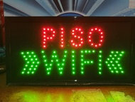 LED SIGN  PISO WIFI w/ arrow