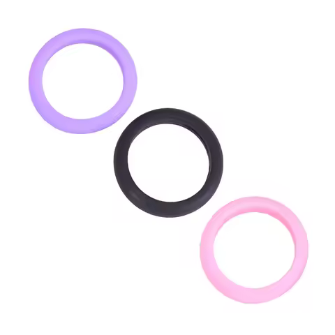 3pcs Rings Size 5 Waterproof Flexible For Sports Gym Swimming Outdoor Activities Silicone Wedding Ri