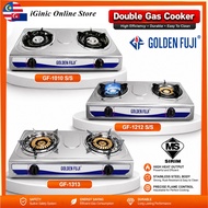 Golden Fuji Double Gas Cooker GF-1010 / GF-1212 / GF-1313 – Stainless Steel Stove Gas Cooker with 2 