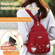 FB3 Anti-theft Embroidery Backpack