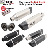 Universal Motorcycle Left &amp; Right Side Exhaust Pipe Silencer Escape Modify Muffler DB Killer For Z1000 MSX125 NMAX15