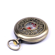 Retro Compass Portable Pocket Watch Compass Compass High Precision Luminous Waterproof Bronze Automa