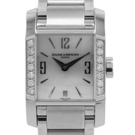 Baume & Mercier Diamant 鑽石錶圈不鏽鋼白色外殼石英女士手錶（二手）