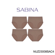 ( Set 4 ชิ้น ) Sabina กางเกงชั้นใน Seamless Fit รุ่น Panty Zone รหัส NUZ23008