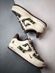 💜Nike Air Force 1 Low x Bape 联名款 Beige Green 低帮休闲鞋 全码35-46