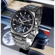 นาฬิกา Casio Edifice รุ่น EQS-920DB-1B นาฬิกาผู้ชายโครโนกราฟ สายแสตนเลส หน้าปัดดำ ใช้พลังงานแสงอาทิตย์ - มั่นใจ ของแท่้ 100% ประกัน CMG 1ปี