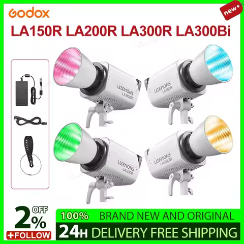 Godox LA150R LA200R LA300R LA300Bi LITEMONS Full-color LED Light with App Control Photography Light 