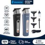 SHINON SH-1943 Trimmer Rambut Pria Alat Cukur Rambut Jenggot Professional Mesin Cukur Pria Barbersho