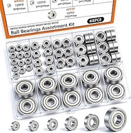 Dianrui 68 PCS 693ZZ/ 623ZZ/ 624ZZ/ 685ZZ/ 687ZZ/ 627ZZ Ball Bearings Assortment Kit, Small Bearings