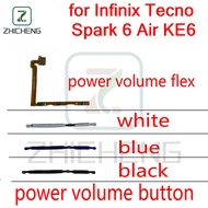 For  Infinix Tecno Spark 6 Air KE6 Power Button Flex Volume Up Down Button Flex
