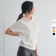 Isla Ester Hoodie - Women's Short Sleeve Top - Batwing Top