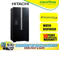 HITACHI 540L Inverter Big French 4 Door Refridgerator fridge R-W720P7M GBK PETI SEJUK