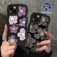 SS833 SOFTCASE SILICON CASE CASING PURPLE FLOWER OIL PAINTING FOR XIAOMI REDMI 13C 5+ A1 A2 A1+ A2+ 