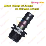 1/ 2 inch Male Nipple to 20 mm PE Hose 20mm Water Hydroponic Irrigation Connection Connector PE20-06