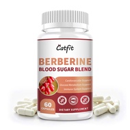 Catfit Berberine Supplement 1500mg with Ceylon Cinanamon Bitter Melon for Heart Health Cholesterol B