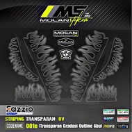 Decal Sticker Striping Variation Transparent Uv Fazzio Api Fazzio Justin Bieber Fazzio JB Yamaha Faz