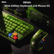 8Bitdo Retro R8 Mouse Mechanical Keyboard Xbox Version Green Transparent Keyboard Mouse Set crosoft 