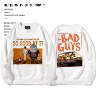 The Bad Guys DreamWorks Movie Bad Guys Alliance Big Bad Wolf Peripheral Round Neck Sweatshirt Men's 