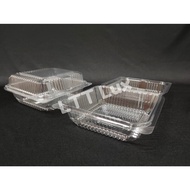 5" Kuih Container L500 / Disposable Plastic Clear Bakery Container (50pcs±)