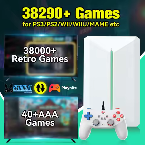 Retro Gaming HDD for Windows PC Retrobat&Playnite 38200+Games&42 AAA PC Games for PS3/PS2/Switch/PS1
