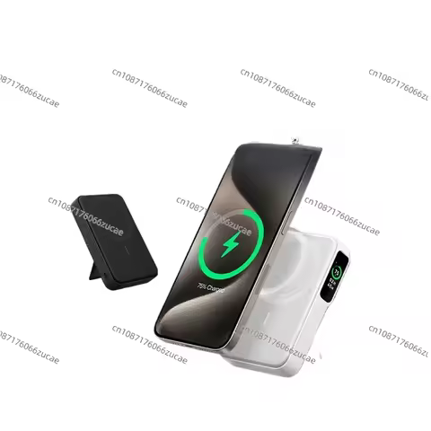 New Anker Anke Magnetic Wireless Power Bank Maggo with Bracket 1W MAh Mobile Power A1654