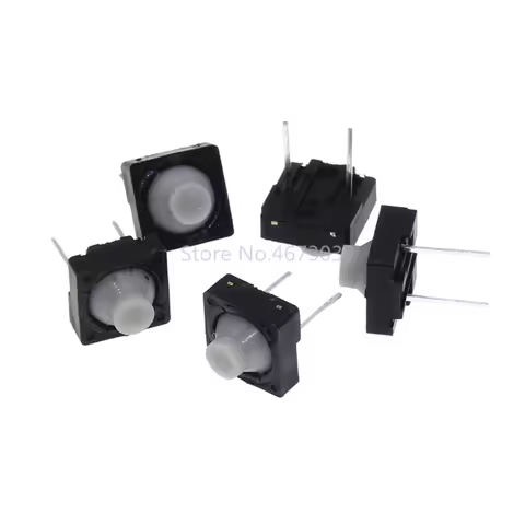 10pcs Touch switch 8*8*5 Pin 5H Silica Gel Silent Button 8*8*5MM Two Feet Pin Conductive Silicone Bu