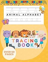 Animal alphabet - tracing book: Activity book for kids aged 3-5 years old. Learn through play - colo