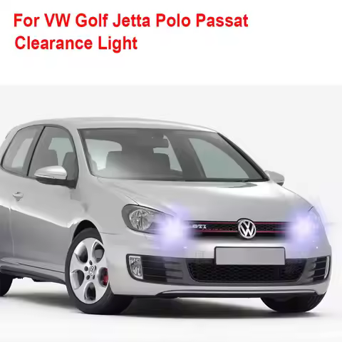 2x For VW Golf 2 3 4 5 6 7 Jetta Polo 6R 6C 6N 6N1 6N2 9N 9N3 Passat B5 B6 B7 B8 CC T10 W5W LED Clea