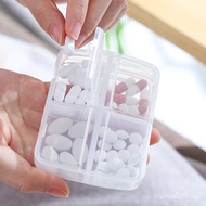 Convenient Pill Organizer Box PP Pill for Elderly505AAL.Mini Grid Pill Box Portable8Transparent port