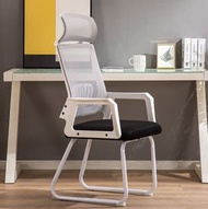 網椅辦公電腦椅電競椅(白框灰網)