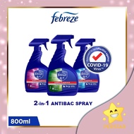 Febreze 2-in-1 Antibacterial Disinfectant Spray 800ML ( kills up to 99.9% of virus germs antibacteri