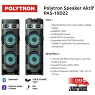 SPEAKER AKTIF POLYTRON PAS 10D22 BLUETOOTH USB KARAOKE