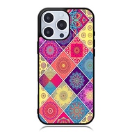 IPhone Case 16 15 14 13 12 11 X XR Xs 8 7 Plus Pro Max SE TPU Rubber Custom Ethnic Mosaic