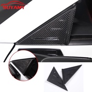 Real Carbon Fiber Front Window Triangle Cover Wind Deflector For Corvette C8 Stingray Z51 Z06 2020-2