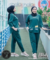 ZIELLA ONESET / SETELAN KAOS WANITA ( GAMBAR RANDOM ) SABLON COMBAD PREMIUM - SETELAN VIRAL KEKINIAN