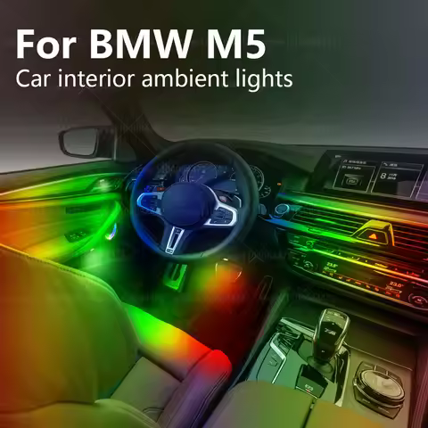 For BMW M5 E60/F90 22in1 RGB Car Interior Acrylic Car Ambient Lights RGB Hidden Acrylic Strip Decora