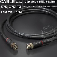 DIY BNC 2-lead cable 0.2 to 10 meters BNC camera cable