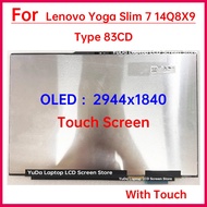 14.5 Inch Touch Screen For Lenovo Yoga Slim 7 14Q8X9 Type 83ED Laptop LCD Display Digitizer Assembly