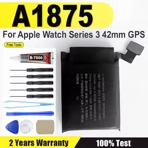 A1875 GPS Version Battery Real 342mAh For Apple Watch Series 3 42mm Series 3 GPS A1875 iWatch Bateri