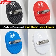 4pcs Honda Civic Car Door Lock Protective Cover ABS Self-adhesive Car Door Lock Anti Rust Sleeve For