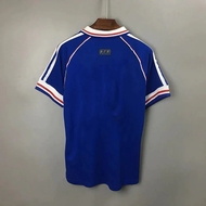 Kaus Sepak Bola ฝรั่งเศส1998เสื้อ Zidane ย้อนยุค