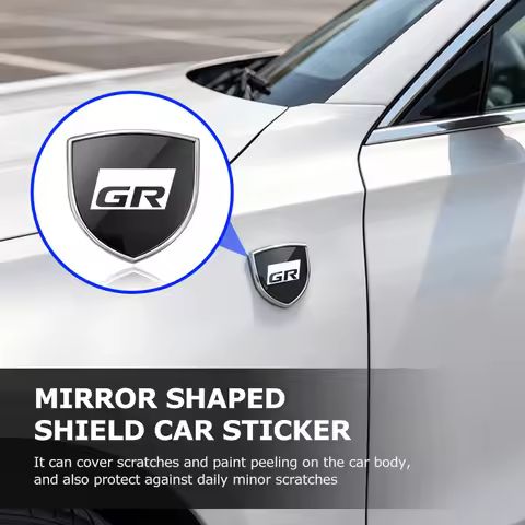 For Toyota 3D Metal Car Styling Shield Stickers Trunk Exterior Accessories Supra Aygo Prado RAV4 Hil