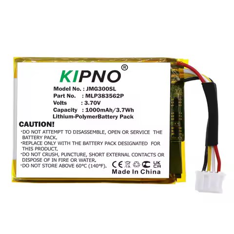 KIPNO 3.7V 1000mAh Speaker Replacement Battery MLP383562P for JBL Go 3 +Tool
