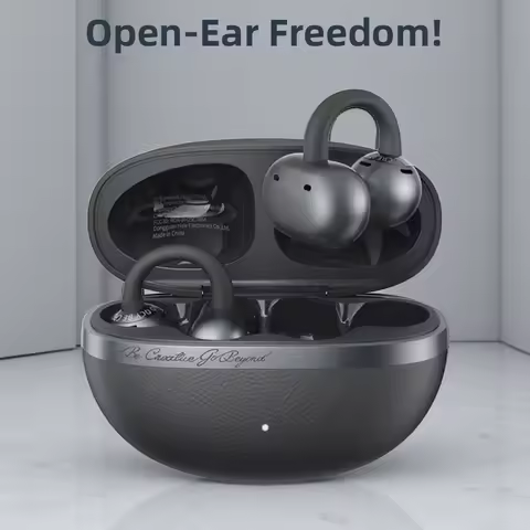 QCY Crossky C50 Open Ear Wireless Earbuds Bluetooth 6.0 Comfort Clip On Sports Earphone 4 Mic AI Cle