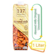 137 Degrees Almond Milk Original Unsweetened {Halal Certified} 1Liter