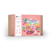 Connetix Tiles 202 Piece Pastel Mega Set Open ended play magnetic tiles for kids STEM toys