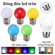 Round led Bulb 1W G45 multi-colored 3W A50 A60 with E27 swivel base, Super Cheap Waterproof, Store w